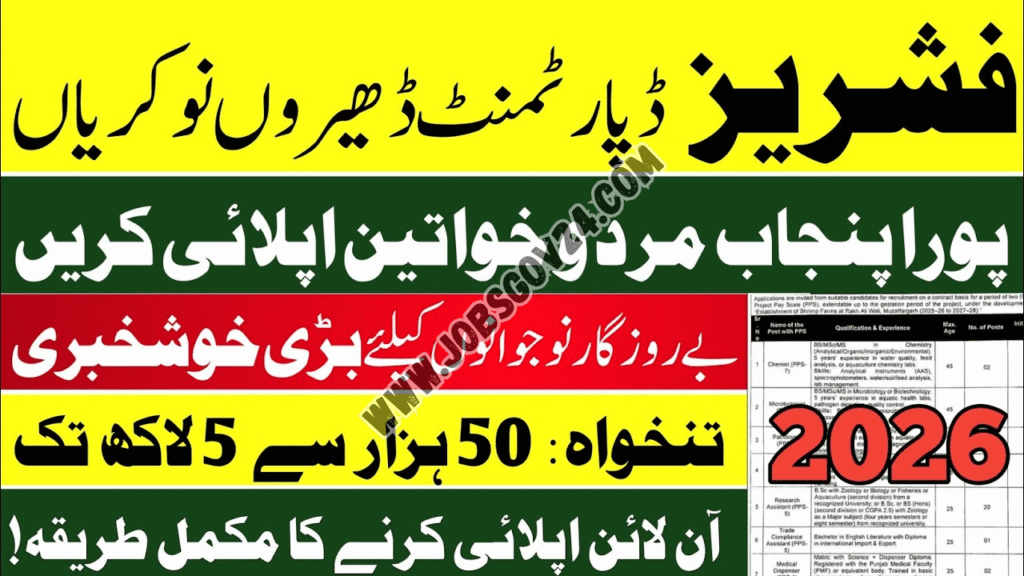 Fisheries Department Jobs